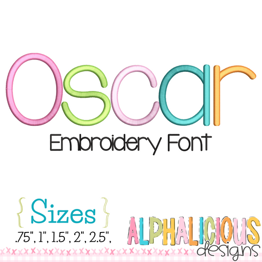 Oscar Satin Emb Font