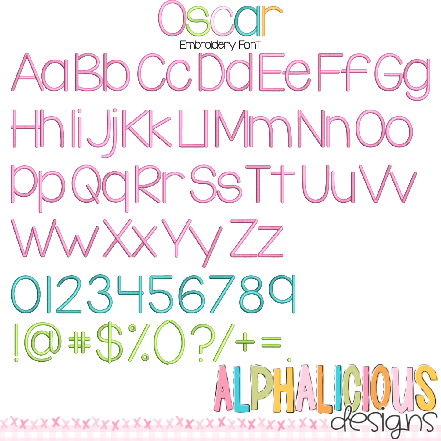 Oscar Satin Emb Font