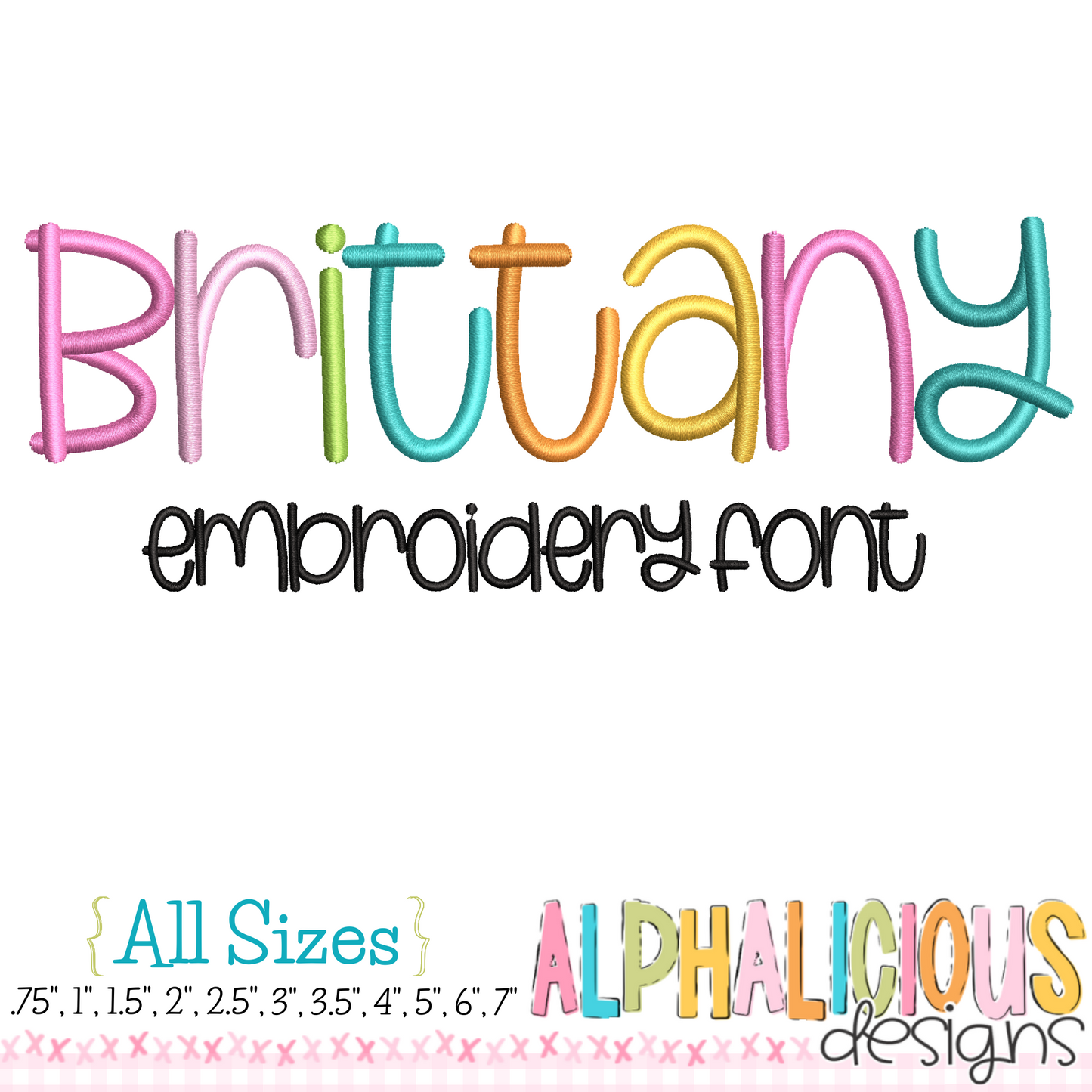 Brittany Satin Emb Font