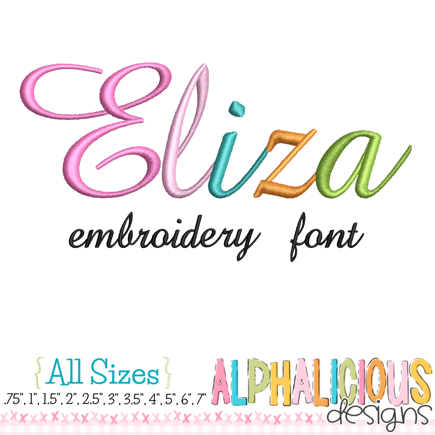 Eliza Embroidery Font