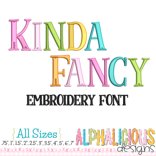 Kinda Fancy Embroidery Font