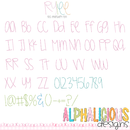 Rylee Floss Emb Font