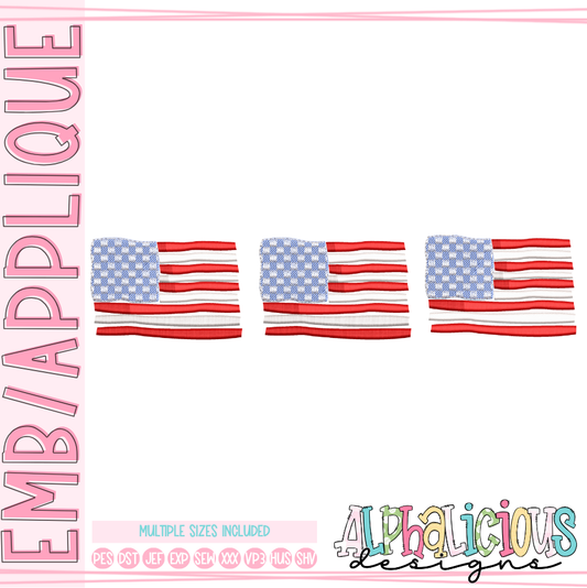 All American- Flags with Bow