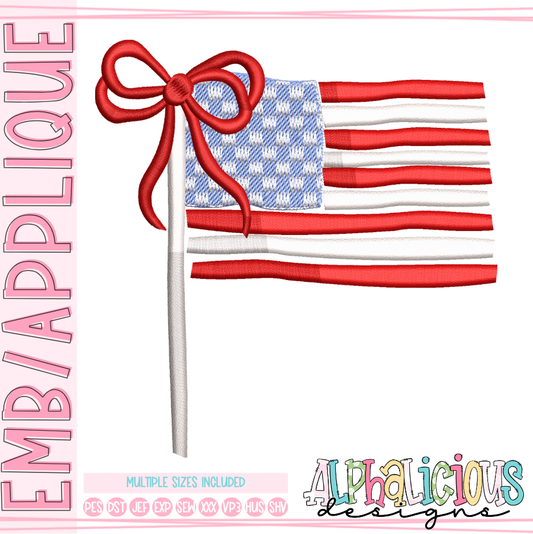 All American-Flag with Bow