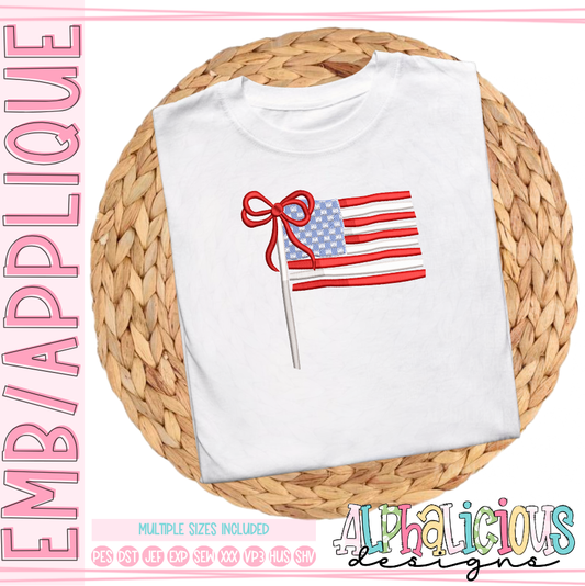 All American-Flag with Bow