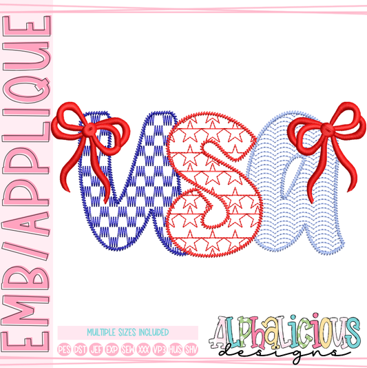 All American-USA with Bows