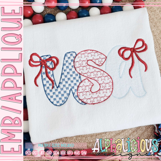 All American-USA with Bows