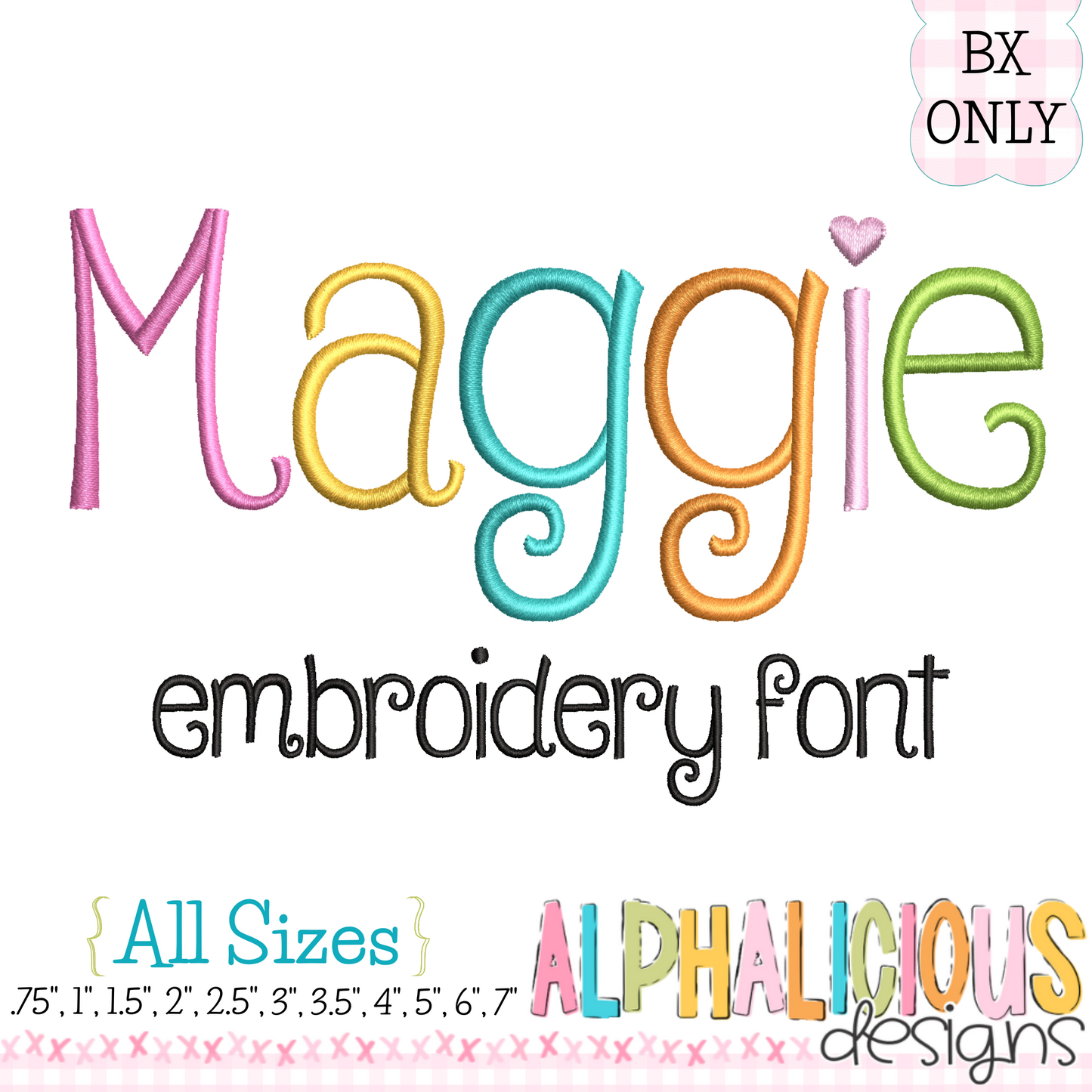 Maggie Satin Emb Font