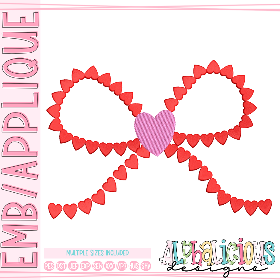 True Love Heart Bow- Simple