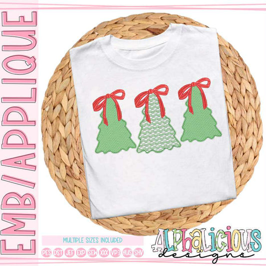 Happy Holidays Tree with Bow