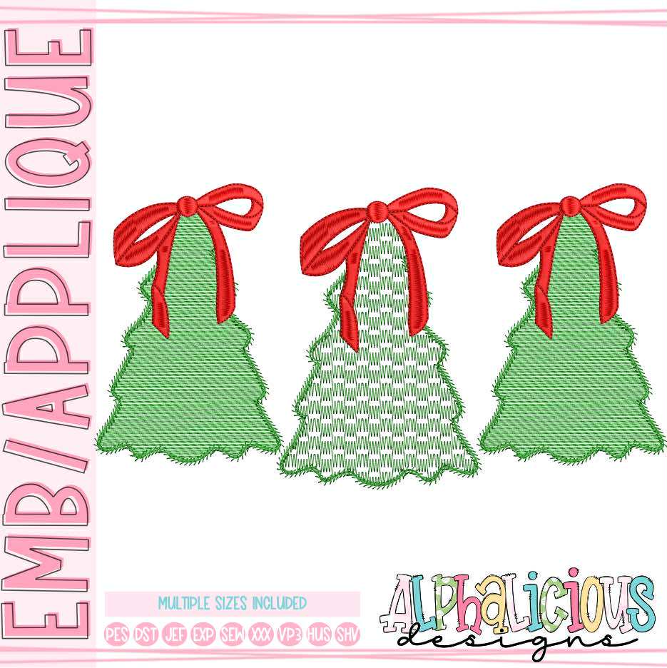 Happy Holidays Tree with Bow