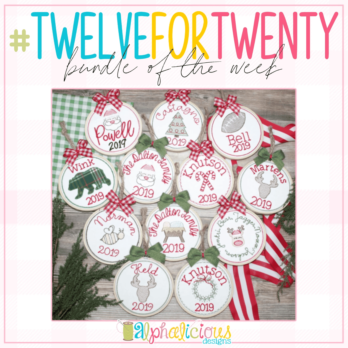 #twelvefortwenty Christmas Ornament Bundle