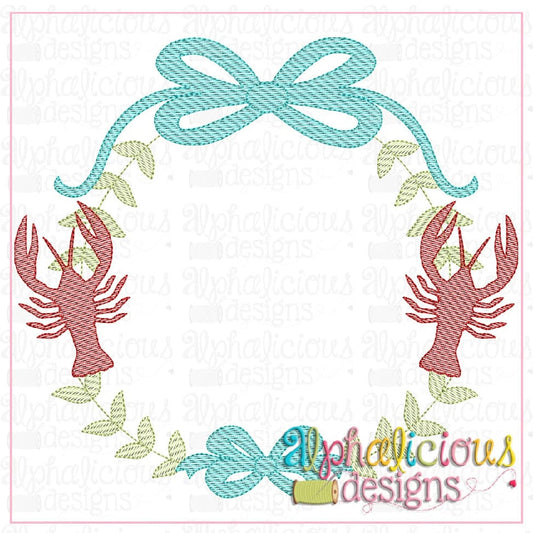 Preppy Girl with Crawfish-Sketch