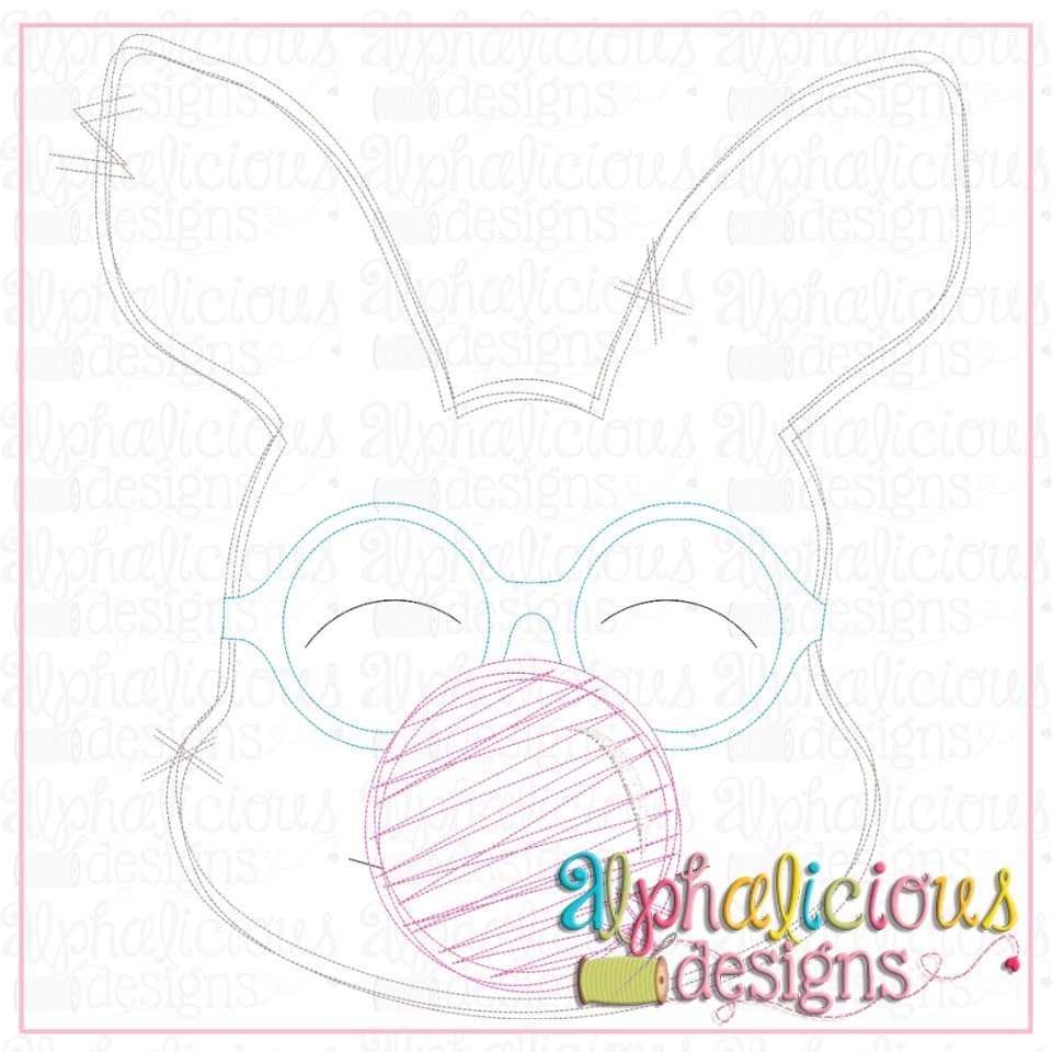 Bunny with Bubble- Scribble