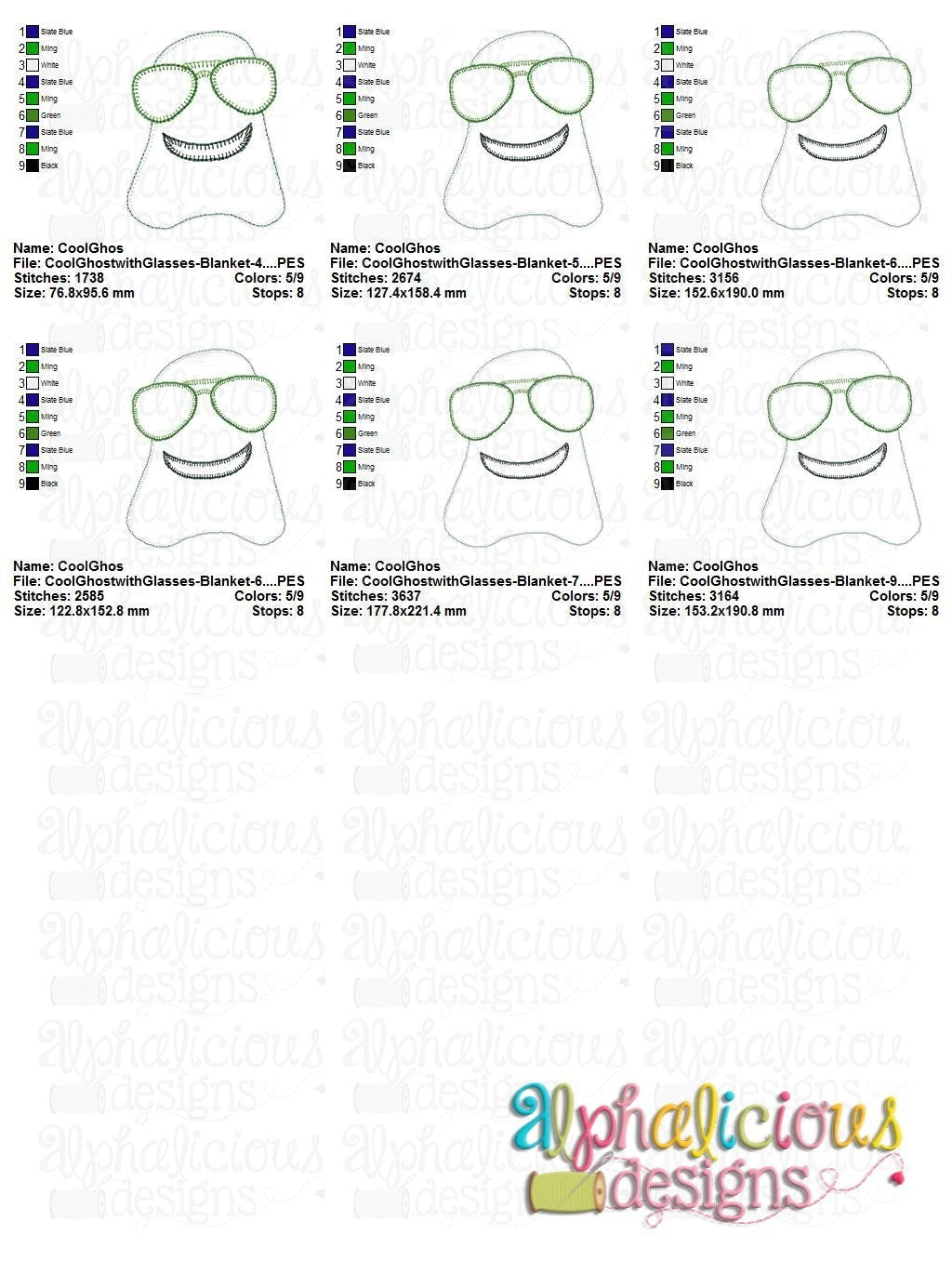 Cool Ghost with Glasses - Blanket