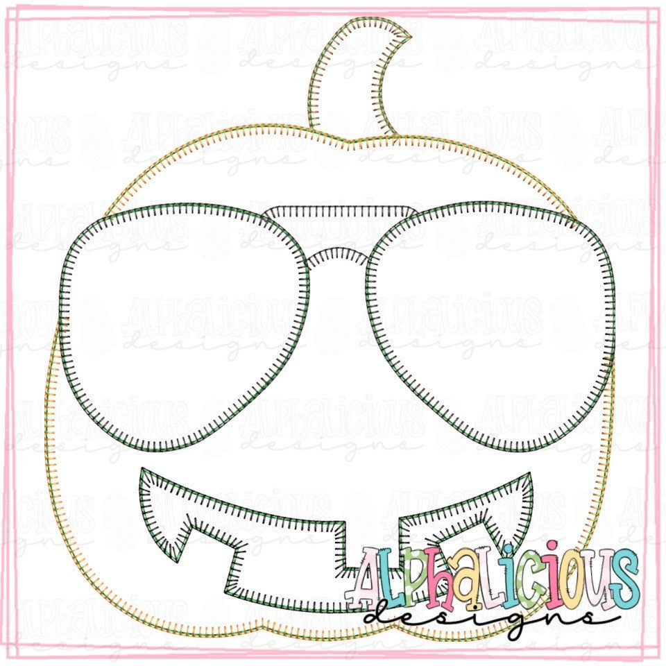 Cool Pumpkin with Glasses - Blanket