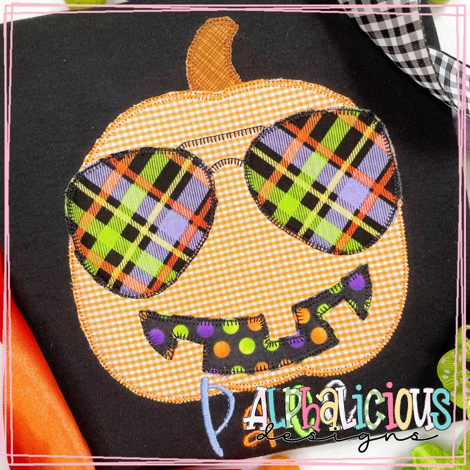 Cool Pumpkin with Glasses - Blanket
