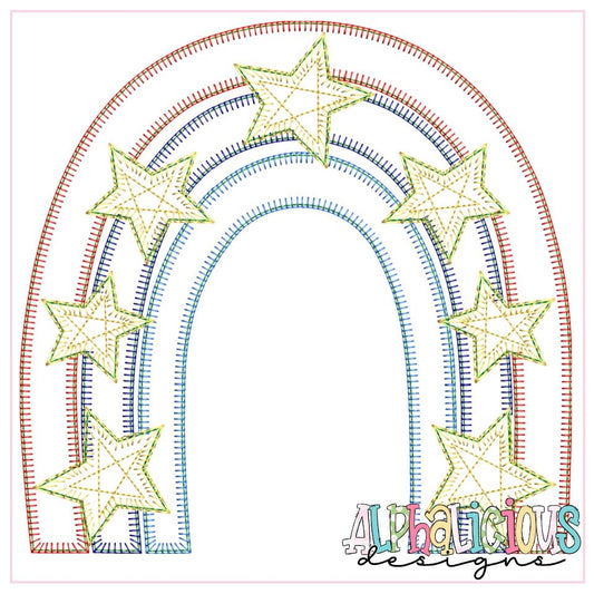 Stars and Stripes Rainbow- Blanket