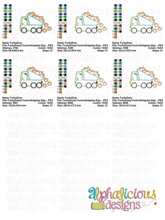 Funky Dump Truck with Apples - ZigZag