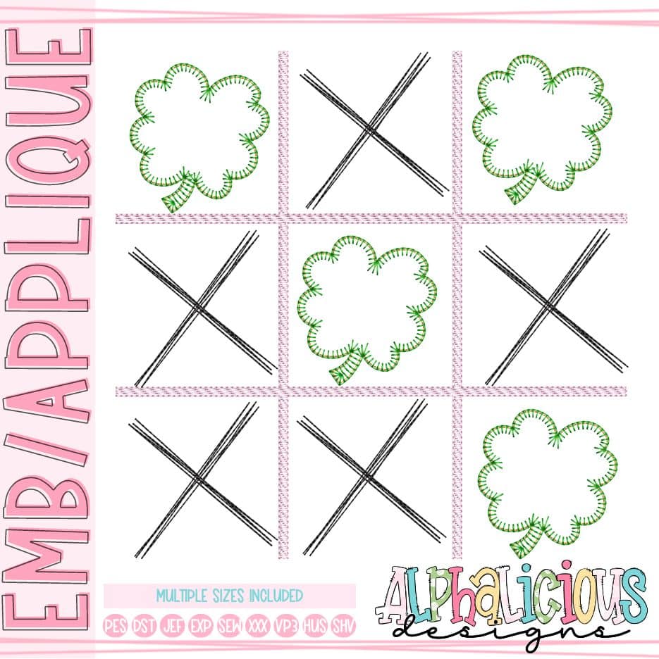 Tic Tac Toe - Shamrocks - Blanket