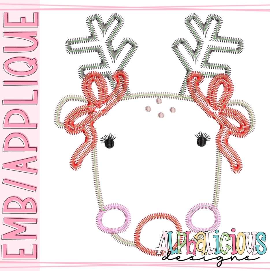 Reindeer with Bows - ZigZag