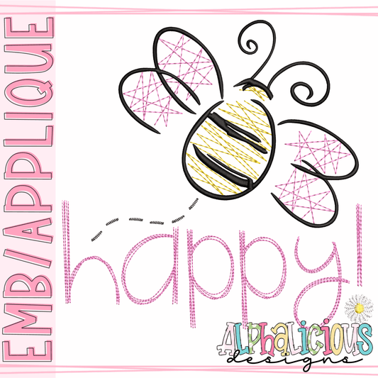 BEE Happy- Scribble Fill