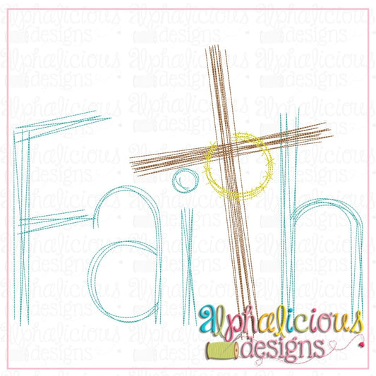 Faith with Cross-Scribble