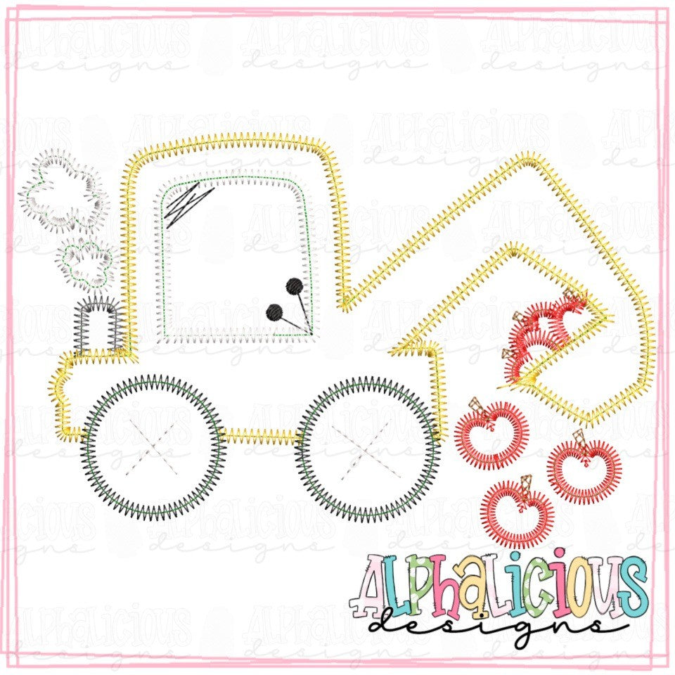 Funky Backhoe with Apples - ZigZag
