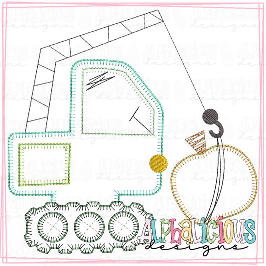 Funky Crane with Pumpkin - Blanket