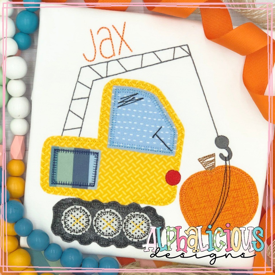 Funky Crane with Pumpkin - Blanket