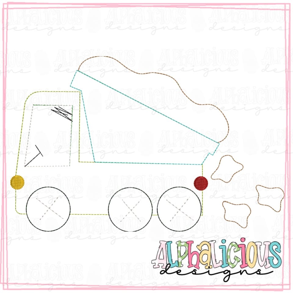 Funky Dump Truck with Dirt - Triple Bean