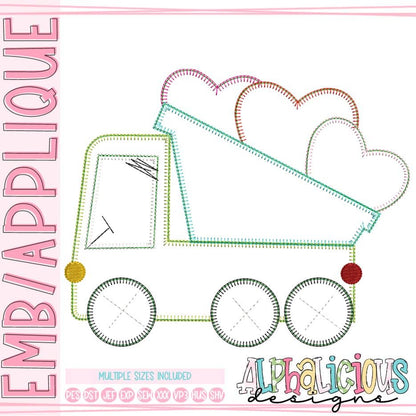 Funky Dump Truck with Hearts - Blanket