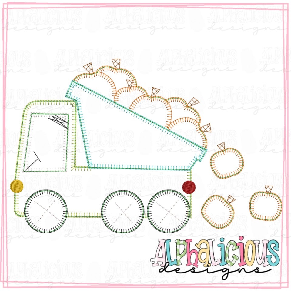 Funky Dump Truck with Pumpkins - Blanket