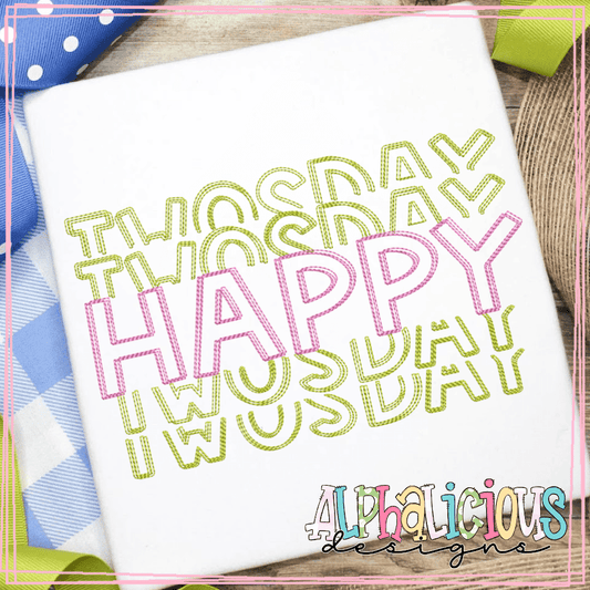 Happy Two's Day - Scribble