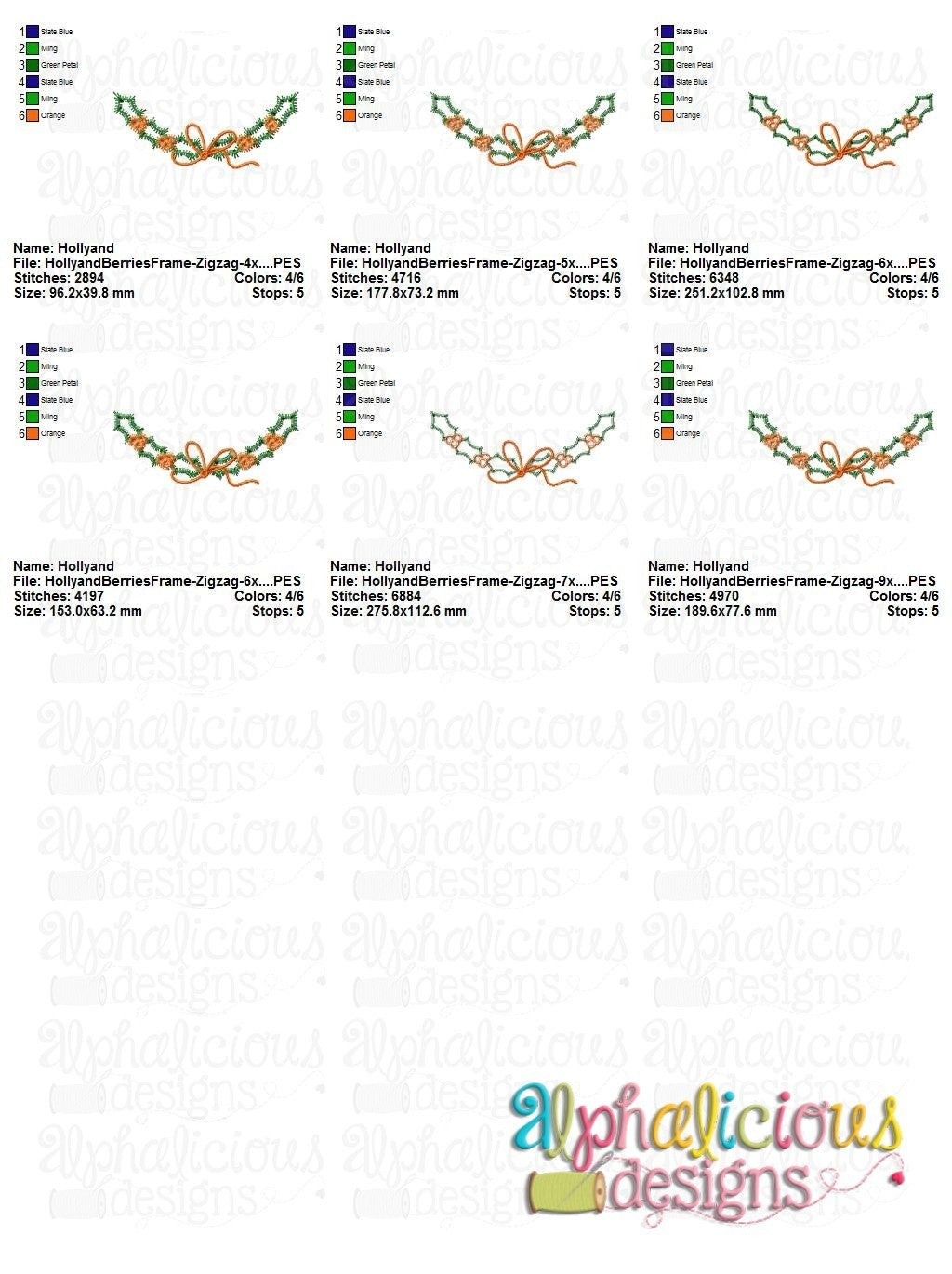 Holly and Berries Frame - ZigZag