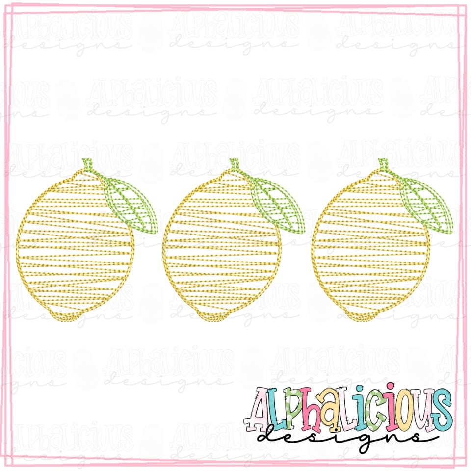 Lemon- Three In A Row- Scribble Fill