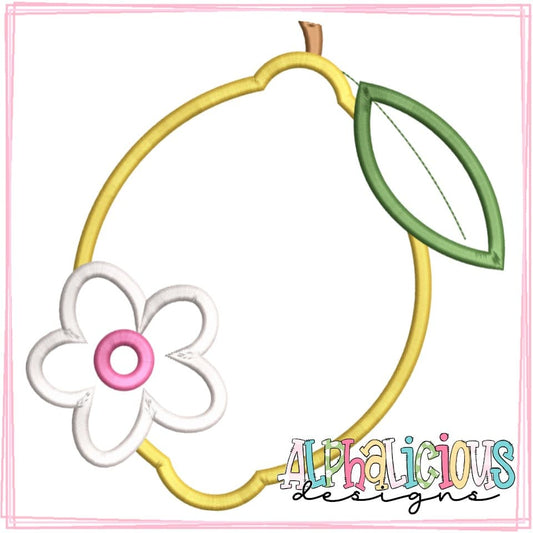 Lemon with Flower- Single- Satin