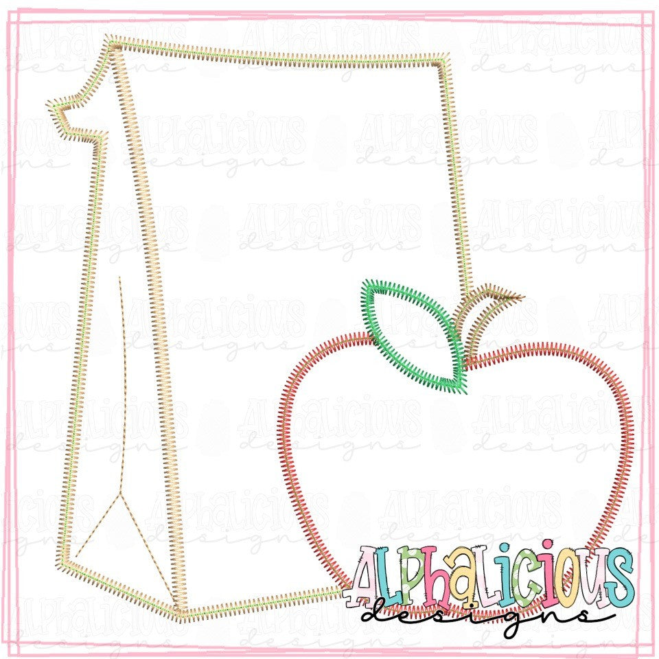 Lunch Bag with Apple - ZigZag