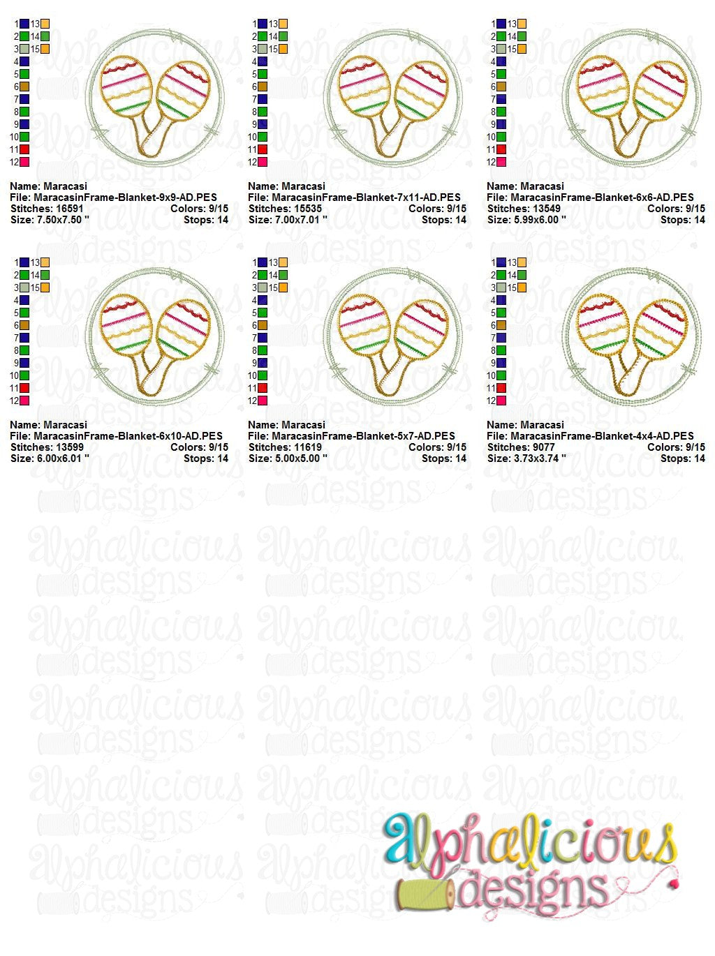 Maracas in Frame- Blanket