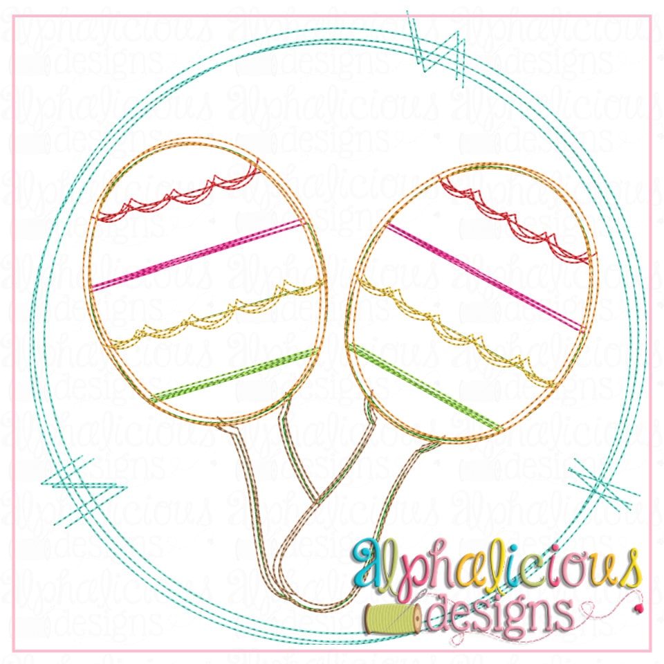 Maracas in Frame- Triple Bean