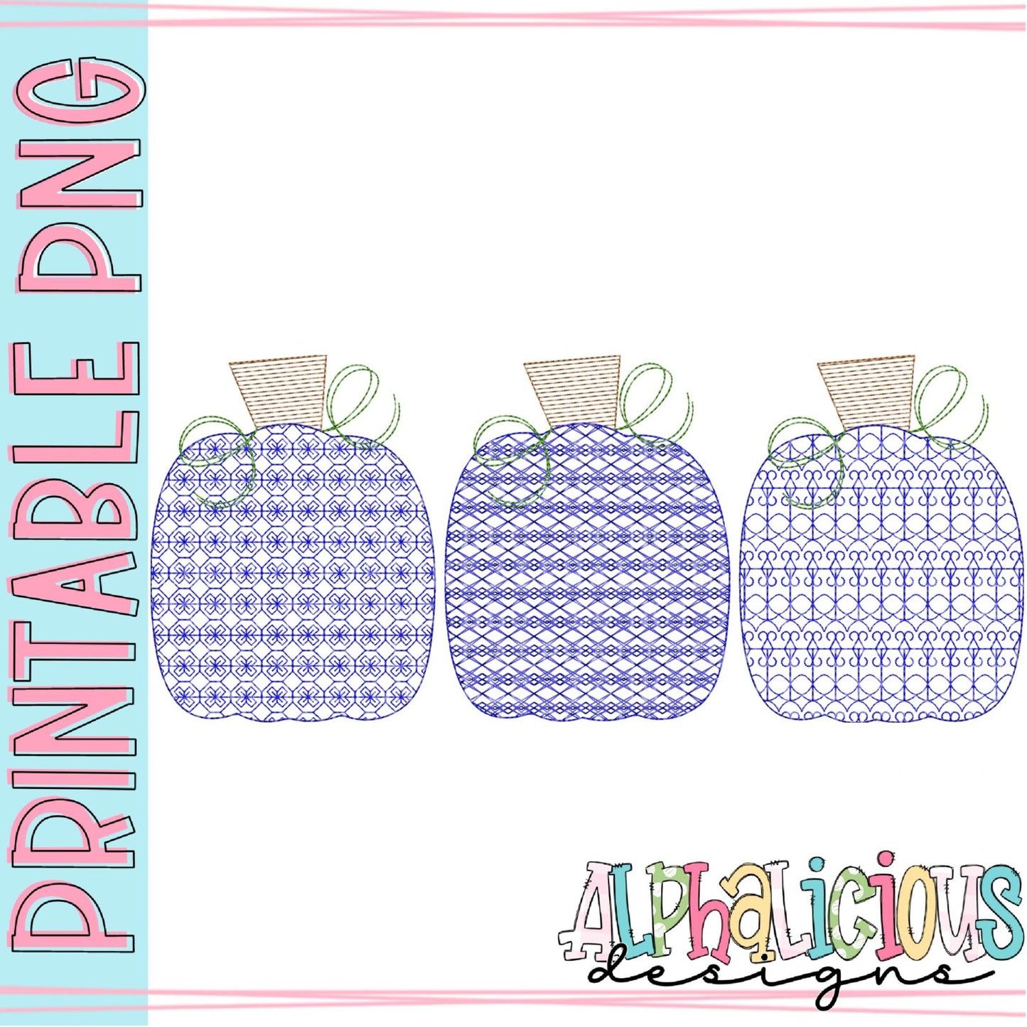 Ornate Pumpkins - Printable PNG