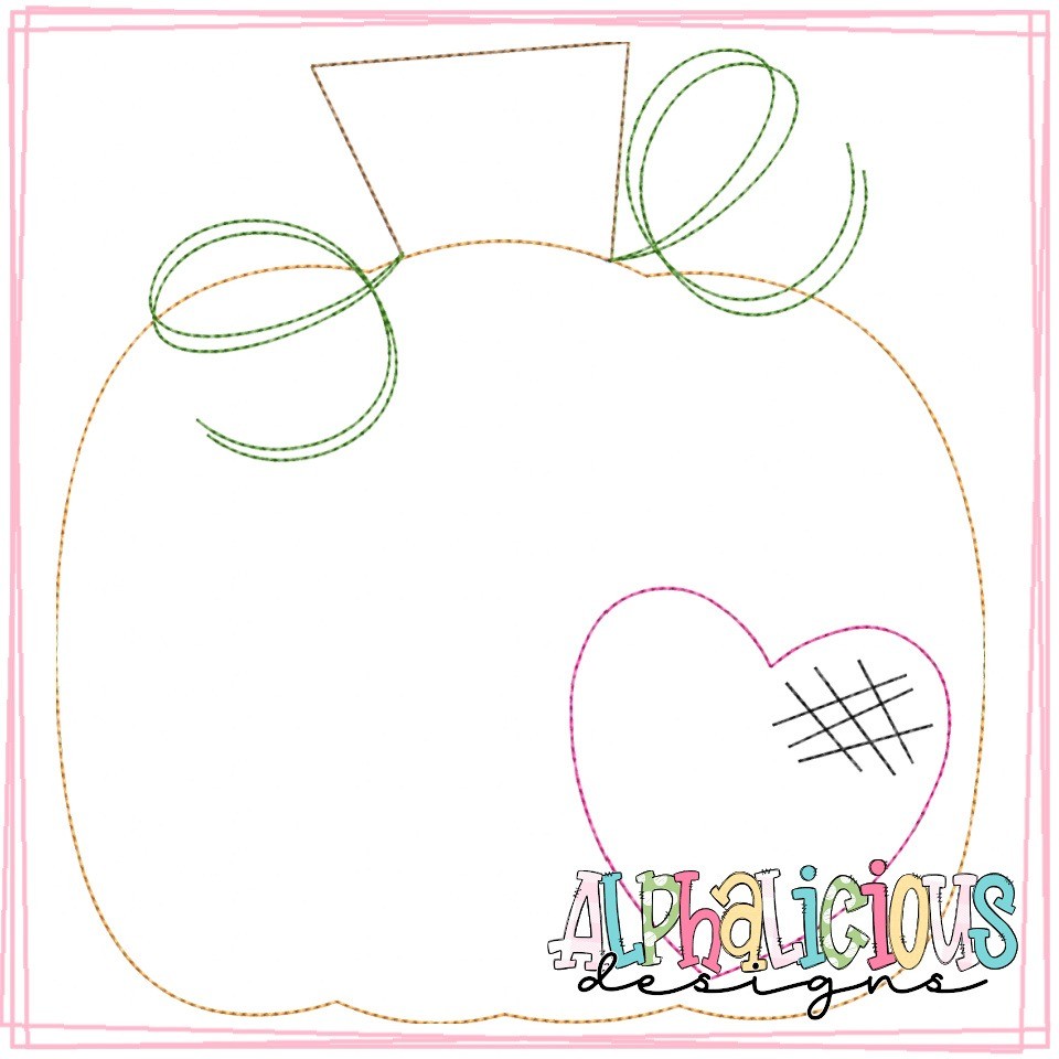 Pumpkin with Heart - Triple Bean