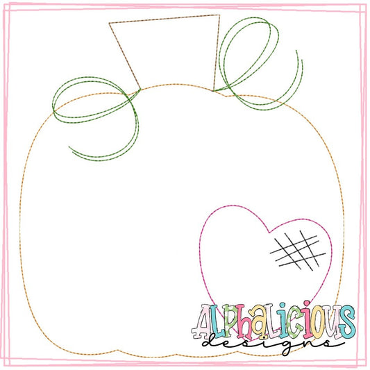 Pumpkin with Heart - Triple Bean