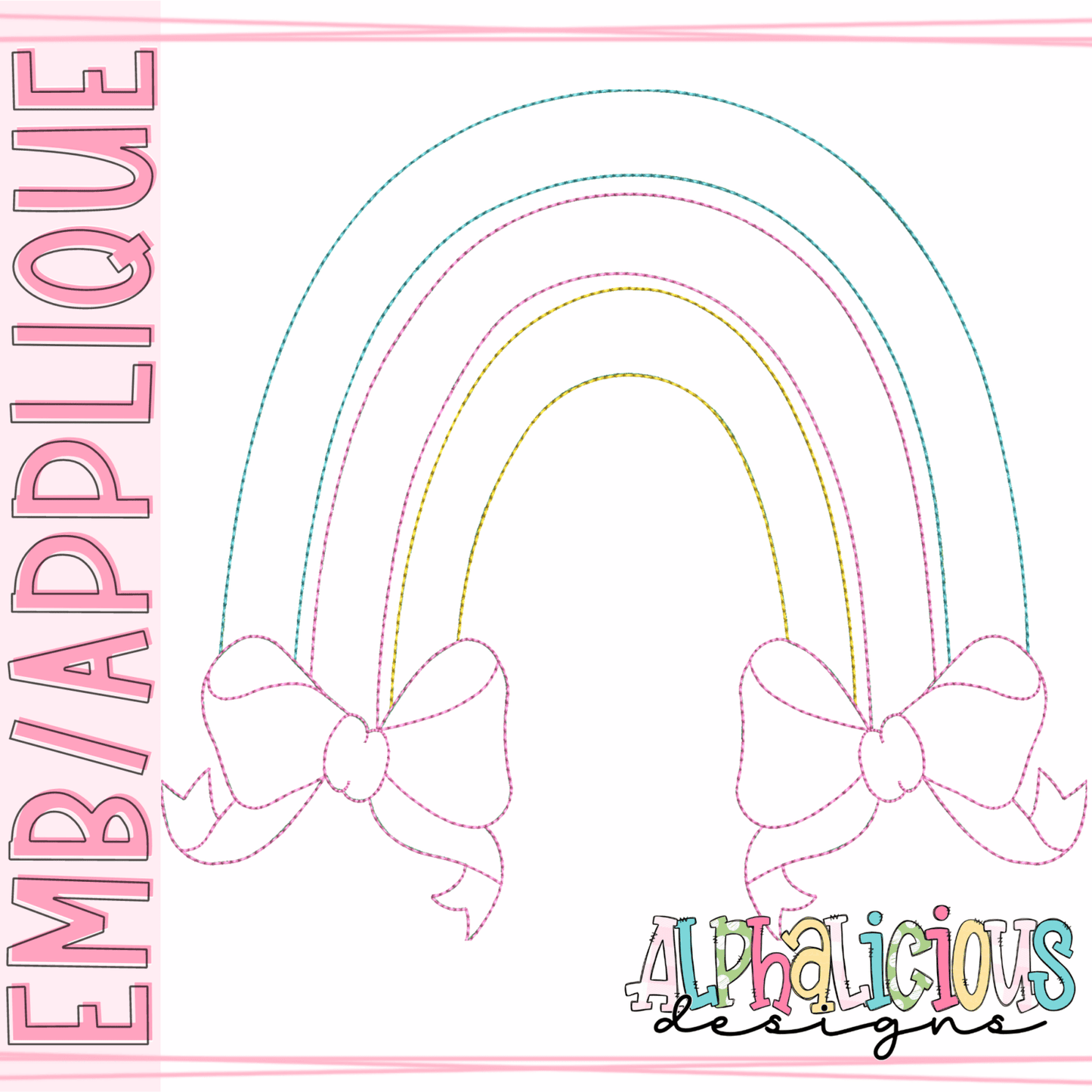 Rainbow with Bows- Triple Bean