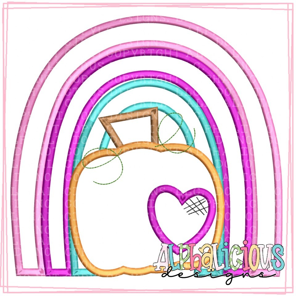 Rainbow with Pumpkin - Satin