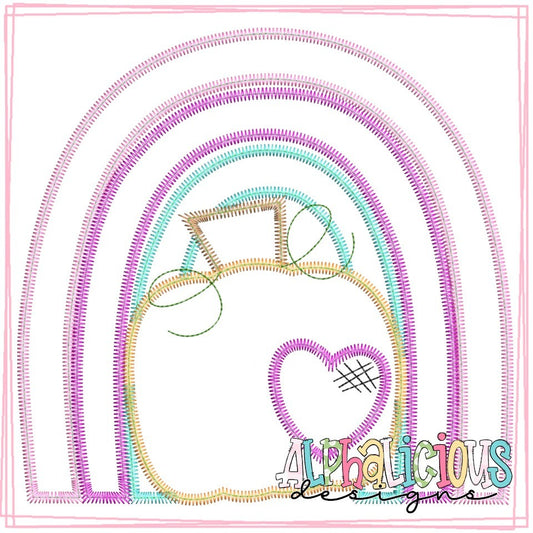 Rainbow with Pumpkin - ZigZag