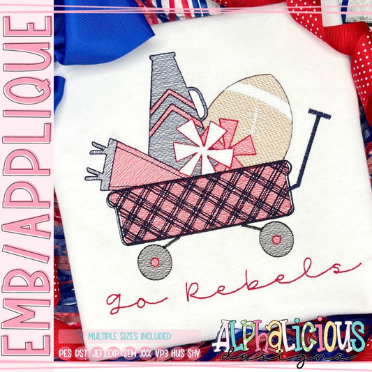 School Spirit with Pom Pom - Wagon