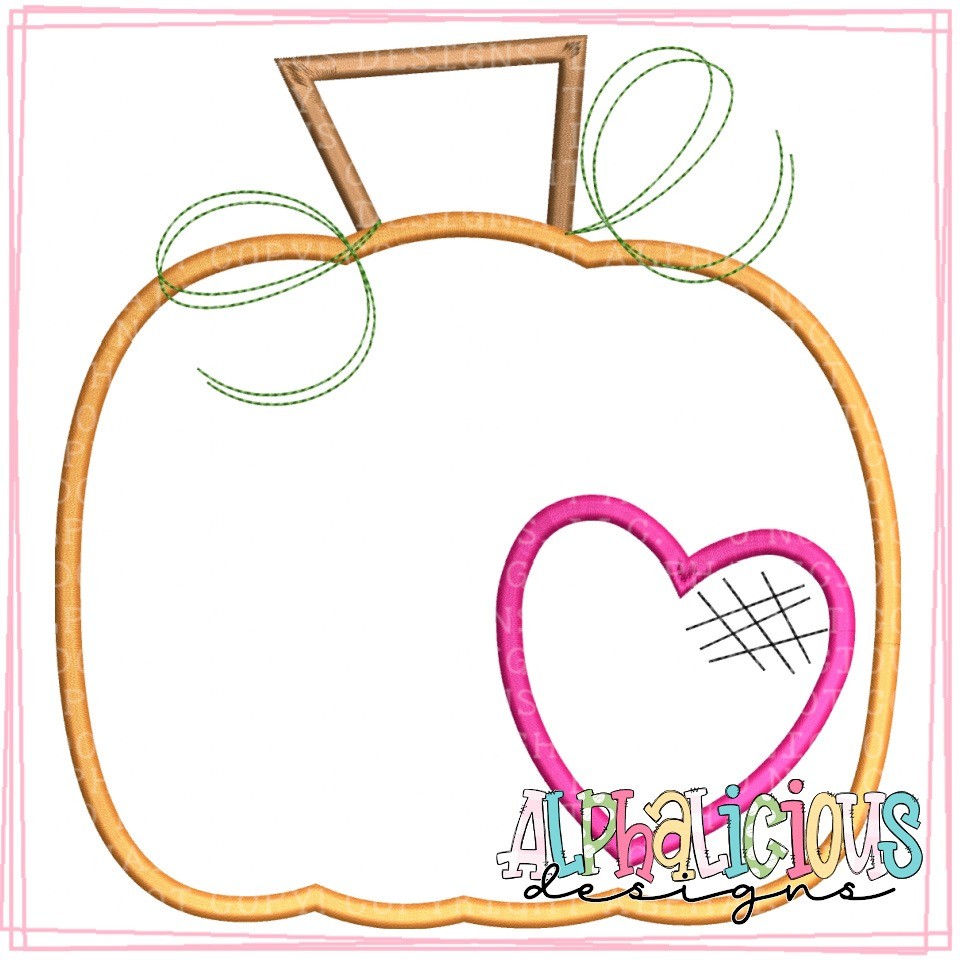 Pumpkin with Heart - Satin