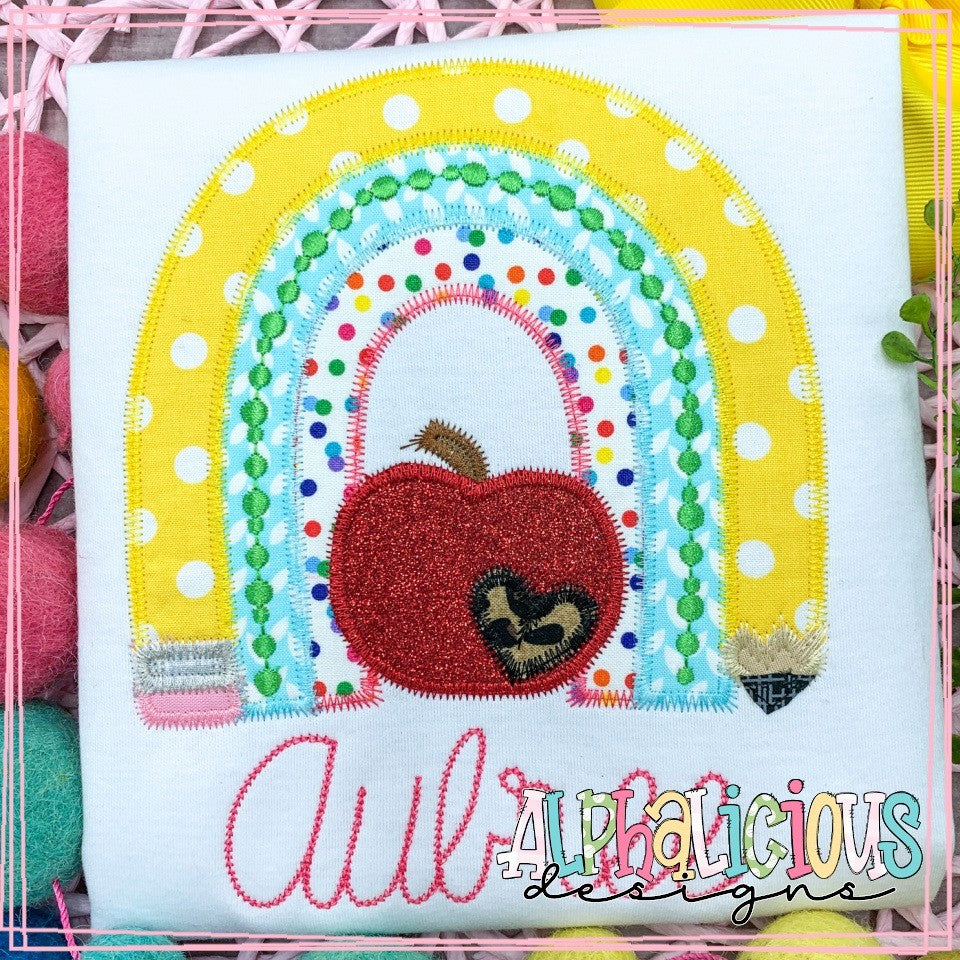 Rainbow with Pencils and Apple - ZigZag