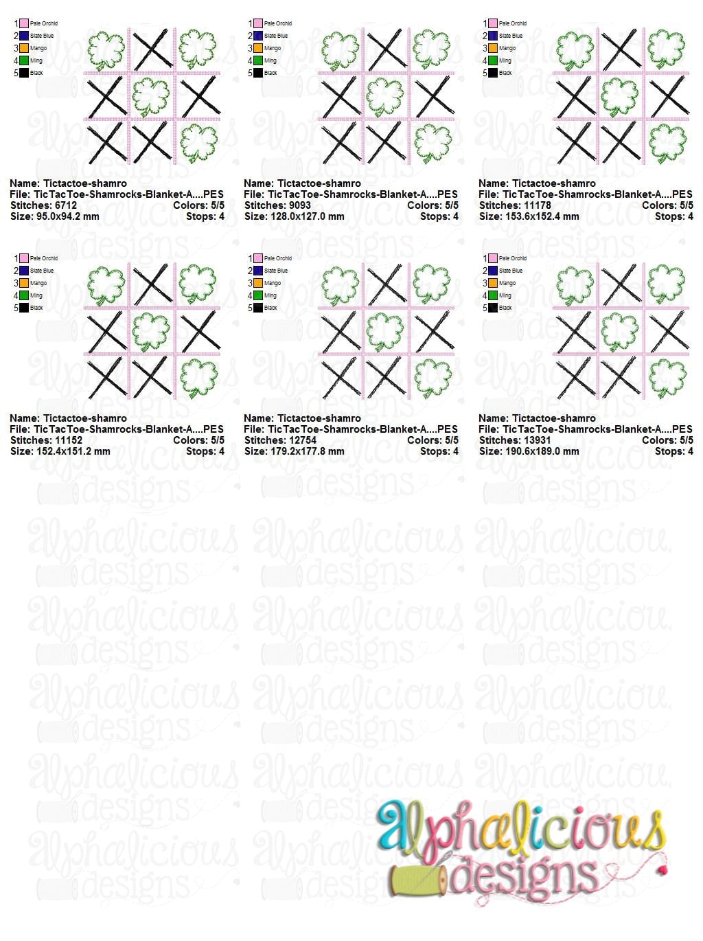Tic Tac Toe - Shamrocks - Blanket